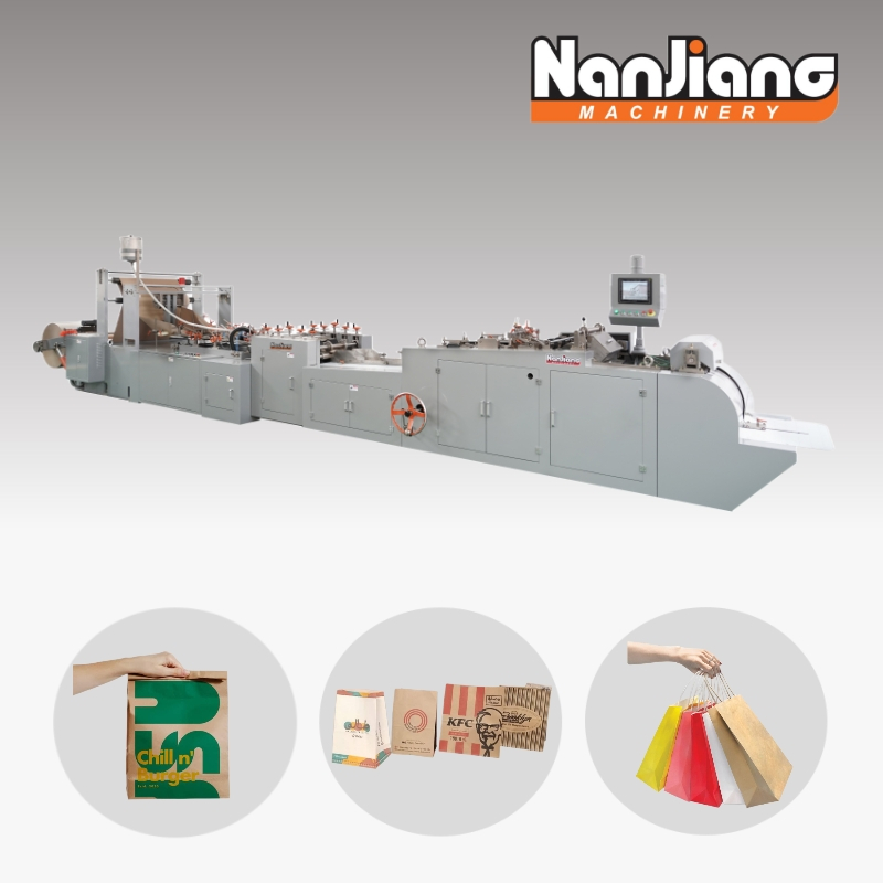 Máquina de saco de papel de fundo quadrado alimentado por rolo HD-430